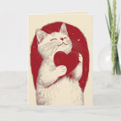 ラブ、バレンタイン、バレンタインデー、バレンタイン、ハート カード (正面)