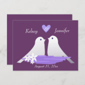 ラブ·バード 招待状 (正面/裏面)