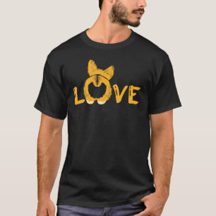 ラブ・パウズ・ブリード・コーギー・バット・クロウ・バーク・ペット・ドッグ Tシャツ