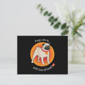 ラブ・パグ ポストカード (スタンド正面)