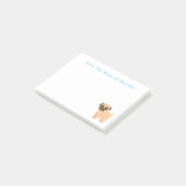 ラブ·パグ·ワンピー犬の漫画のポストIT付箋 ポストイット (アングル)