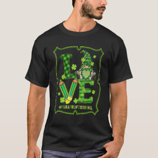 ラブ パラ ライフ グノーム 面白い 聖パトリックの日 シャムロック Tシャツ