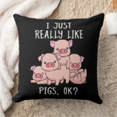 ラブ・ピグ贈り物女性豚プレゼント豚かわいい豚 クッション (ブランケット)