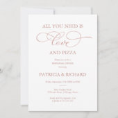 ラブ＆ピザのリハーサルディナー 招待状 (正面)