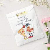 ラブ＆ピザ ファニーウェディング フェイバーバッグ (封をした状態)