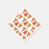 ラブ&ピザ リハーサルディナー ブライダルシャワー スタンダードカクテルナプキン (角)