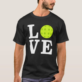 ラブ ピックルボール ホワイトテキスト Tシャツ