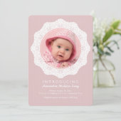 ラブ·ピンクの写真産誕生発表 案内状 (スタンド正面)