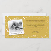 ラブ ピース ジョイ おしゃれなスクリプト スタイリッシュ ゴールド 7枚の写真 シーズンカード (裏面)