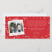 ラブ ピース ジョイ シンプル おしゃれ スクリプト モダン 7 フォト シーズンカード (裏面)