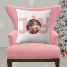 ラブ ピース ジョイ ピンク ポインセチア クリスマス フォト