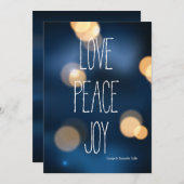 ラブ ピース ジョイ ホリデー カード (正面/裏面)