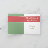 ラブ ピース&ジョイ(写真を追加)ホリデーカード シーズンカード (内部)