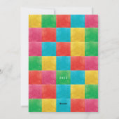 ラブ ピース ジョイ 1枚の写真が入るモダンなクリスマスフレーム シーズンカード (裏面)