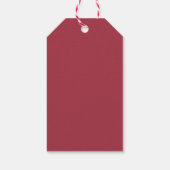 ラブ ピース スノーフレーク カラフル フォト ホリデー ギフトタグ (裏面)