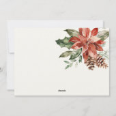 ラブ ピース ヘルス ポインセチア フラワーバンチ フォイル ゴールド 2023 シーズンカード (裏面)