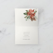 ラブ ピース ヘルス ポインセチア フラワーバンチ フォイル ゴールド 2025 シーズンカード (内部)