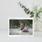 ラブ·ピース·ホープ|ミニマリストが新年の写真を撮る シーズンポストカード (スタンド正面)