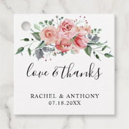 ラブ&ピ感謝していンク・ローゼズウォーターカラーシエレガントック フェイバータグ