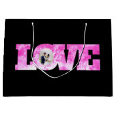 ラブ フォト ギフト バッグ ラージペーパーバッグ (正面)