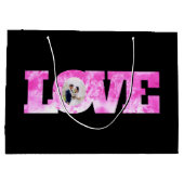 ラブ フォト ギフト バッグ ラージペーパーバッグ (裏面)