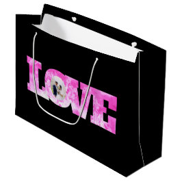 ラブ フォト ギフト バッグ ラージペーパーバッグ