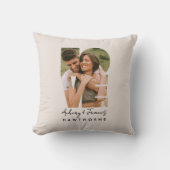 ラブ フォト シンプル モダン パーソナライズ ギフトスロー クッション (正面)