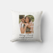 ラブ フォト シンプル モダン パーソナライズ ギフト クッション (正面)