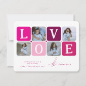 ラブ フォト ブロック バレンタインズ シーズンカード (正面)