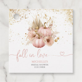 ラブ フォール ブライダル シャワー サンクス パンプキン フェイバータグ