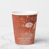 ラブ フォール ブライダル シャワー ペーパー カップ – 名前を入れて 紙コップ (裏面)