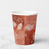 ラブ フォール ブライダル シャワー ペーパー カップ – 名前を入れて 紙コップ (右)