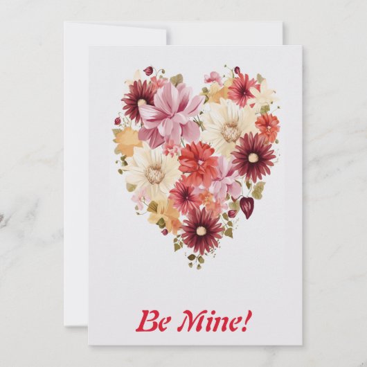 ラブ フラワー レインボー ハート 2 カスタマイズ シーズンカード (正面)