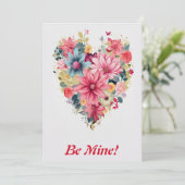 ラブ フラワー レインボー ハート 3 カスタマイズ シーズンカード (スタンド正面)