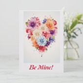 ラブ フラワー レインボー ハート 4 個人用 シーズンカード (スタンド正面)