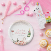 ラブ ブラッシュ ピンク ウェディング シャワーにお祝い ペーパープレート (パーティー)