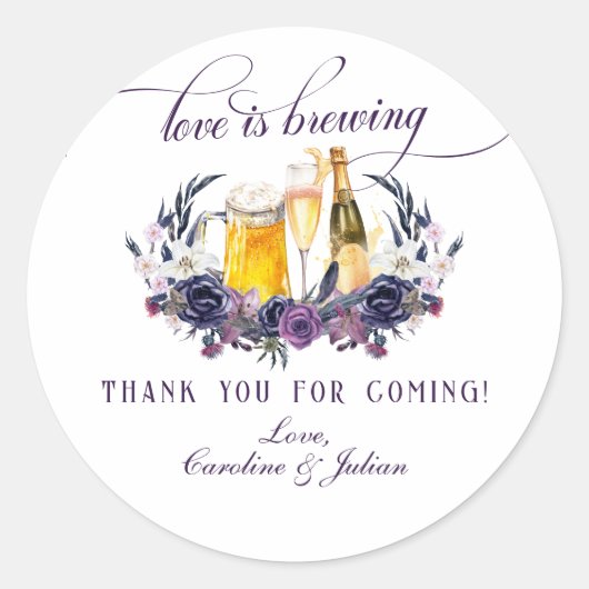 ラブ・ブリューイング ゴシック バブルス ブリュース カップルシャワー ラウンドシール (正面)