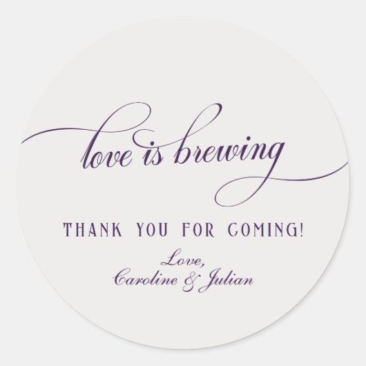 ラブ・ブリューイング ゴシック バブルス ブリュース カップルシャワー ラウンドシール (正面)