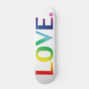 ラブ，プライドlgbt lgbtqゲイ同性愛者レインボーカラー スケートボード
