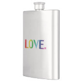 ラブ,プライドlgbt lgbtqゲイ同性愛者レインボーカラー フラスク (左)