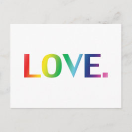 ラブ，プライドlgbt lgbtqゲイ同性愛者レインボーカラー ポストカード
