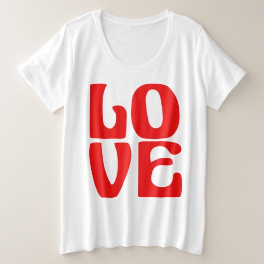 ラブ プラスサイズTシャツ (デザイン正面)