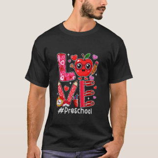 ラブ+プリスクール+キュートハート+バレンタインデー+生徒 Tシャツ