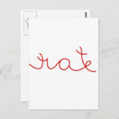 ラブ/ヘイト鏡光吸引デザイン ポストカード (正面/裏面)