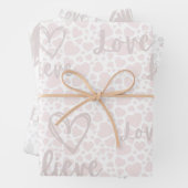 ラブ&ホワ信じイドードルパステルハート紙 ラッピングペーパーシート (インサイチュ)