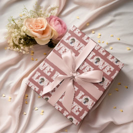 ラブ ボヘミア レインボー フォト ラッピングペーパー