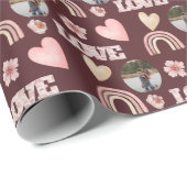 ラブ ボヘミア レインボー フォト ラッピングペーパー (ロールコーナー)