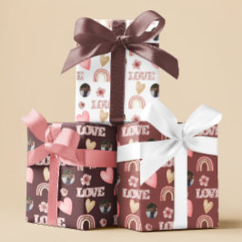 ラブ ボーホー レインボー フォト ラッピングペーパー ラッピングペーパーシート