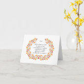 ラブ·ポエム·ノート カード (黄色い花)