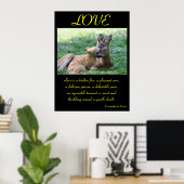 ラブ ポスター 動物 6 (ホームオフィス)